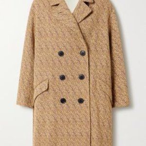 ISABEL MARANT ÉTOILE - Cilika double-breasted herringbone wool-blend coat